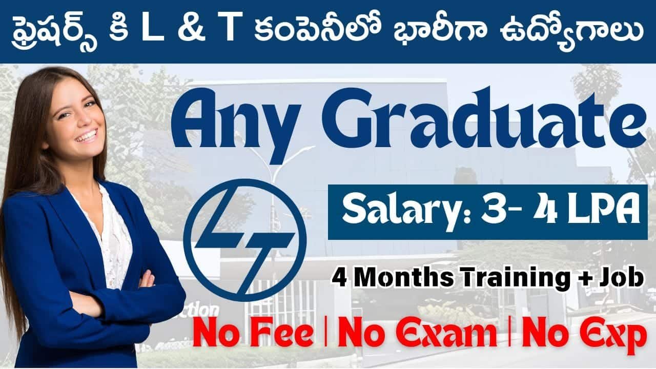 L And T Recruitment For Freshers Apply Now