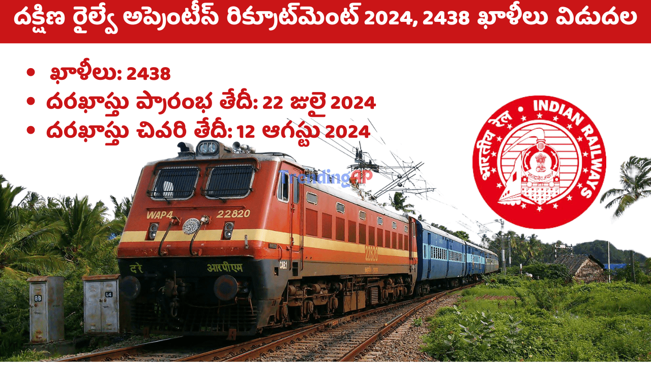 Southern Railway Apprentice Recruitment 2024