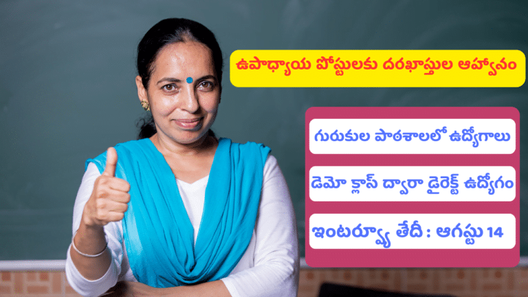 Teacher Jobs Recruitment Andhrapradesh 2024