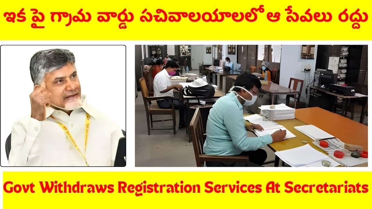 Govt Withdraws Registration Services At Secretariats
