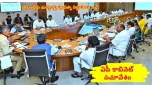 Cabinet meeting decisions on alcohol and volunteers