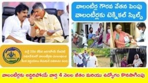 Breaking News For AP Volunteer 4 Months Salaries Fix