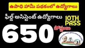 Field Assistant Jobs In AP MGNREGS Scheme