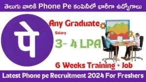 తెలుగు వారికి Phone Pe కంపెనీలో భారీగా ఉద్యోగాలు