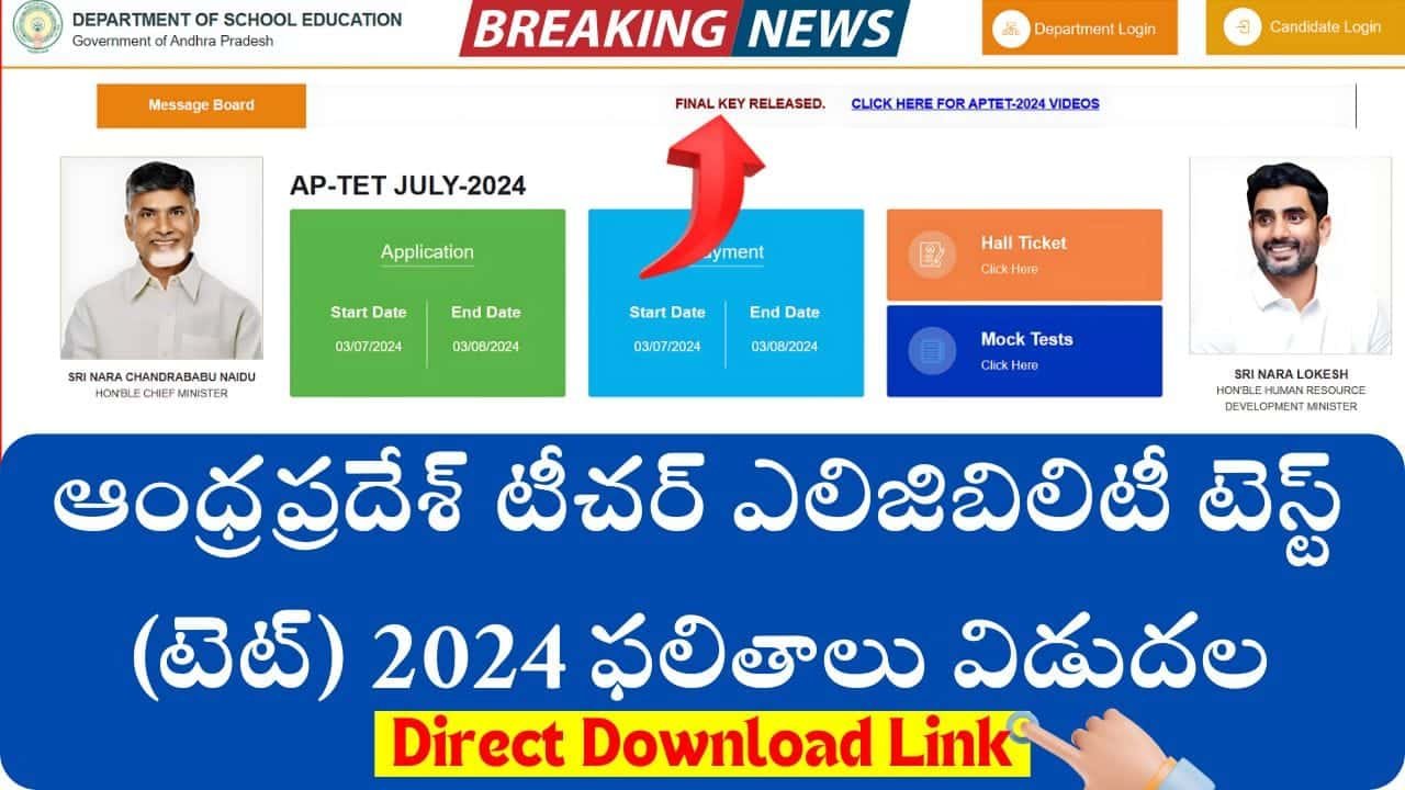 AP TET Results 2024 Direct Link