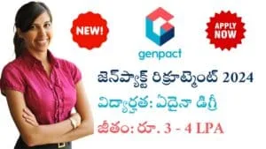 Genpact Recruitment 2024 For Freshers Apply Now